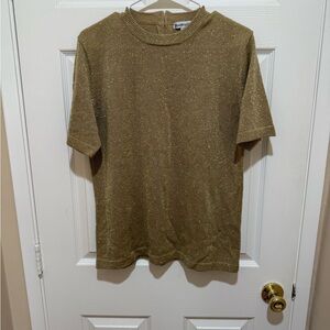 Gold Glitter Women's Top